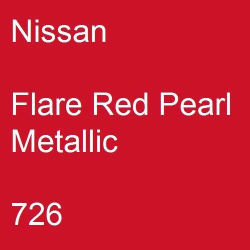 Nissan, Flare Red Pearl Metallic, 726.